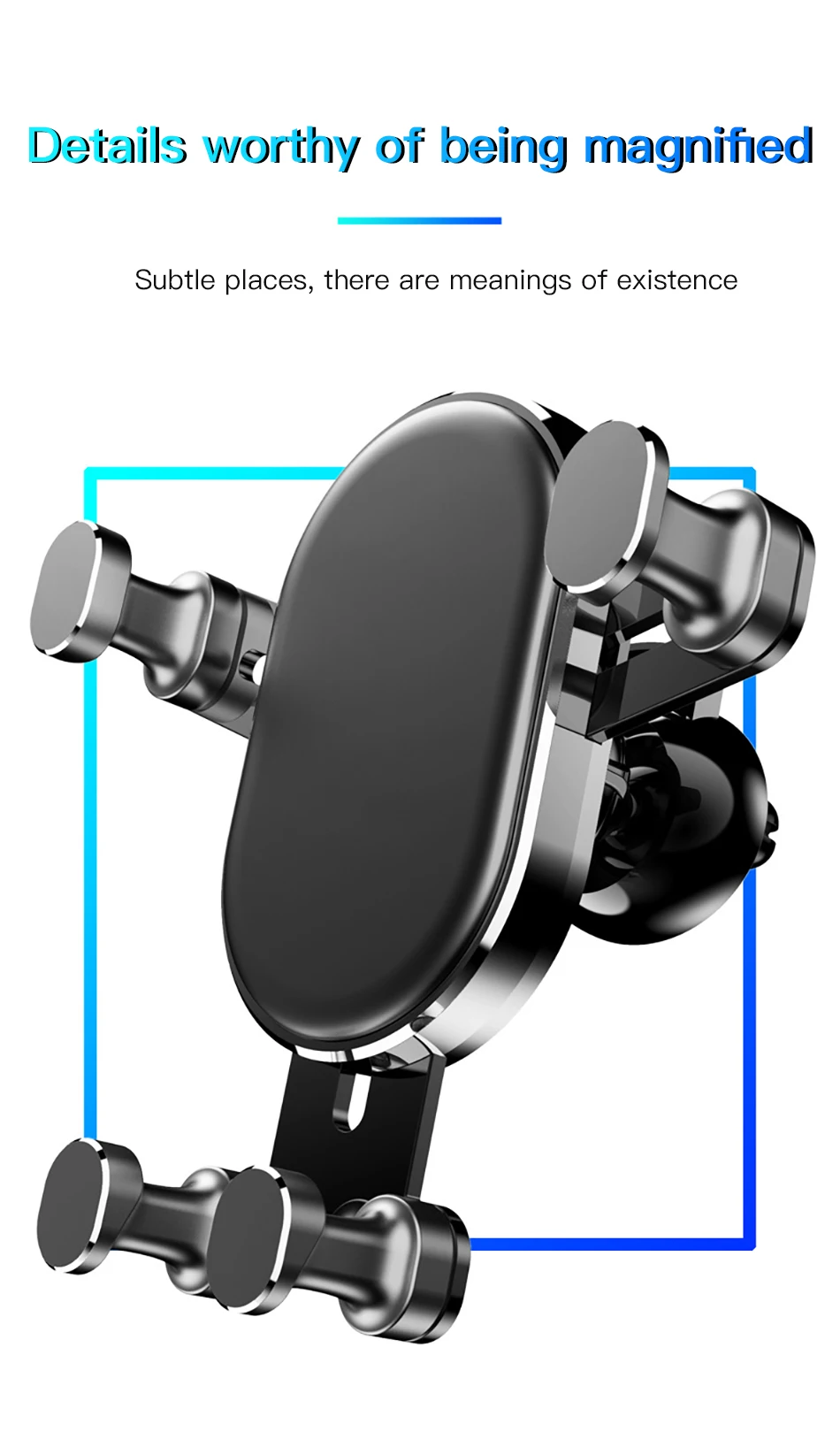 !ACCEZZ Gravity Car Phone Holder Air Vent Mount Mobile Phone Holder Universal For iphone XS MAX Xiaomi Mix 3 Bracket Support GPS (15)