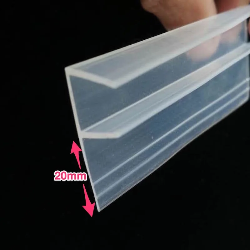 

8 10 12mm Glass Seals Frameless Shower Door Window Balcony Screen Sealing Strip Weatherstrip Draft Stopper 1m Big F