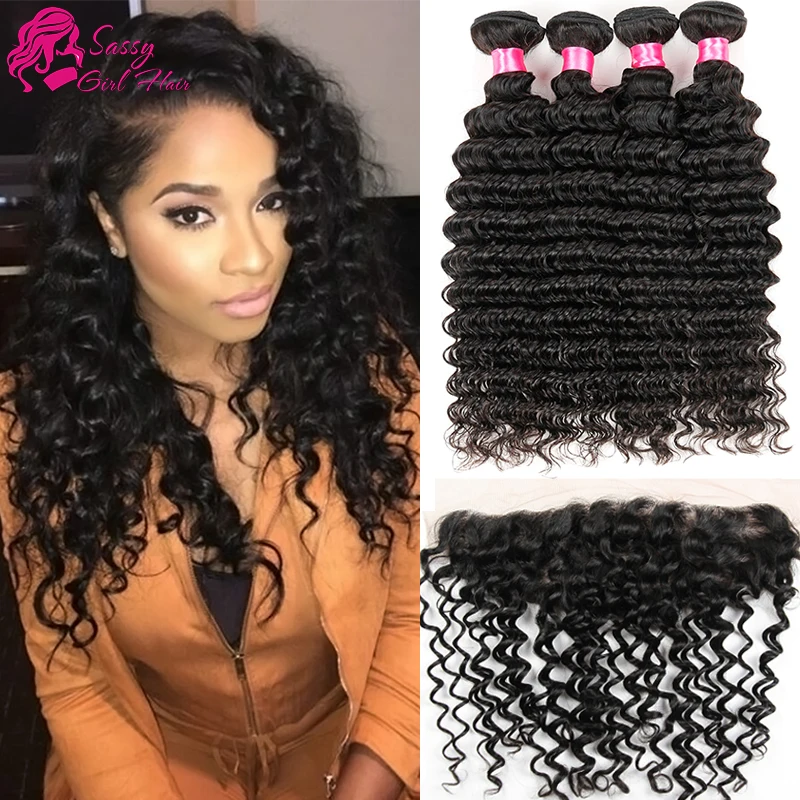 Brazilian Deep Wave Closure With Baby Hair