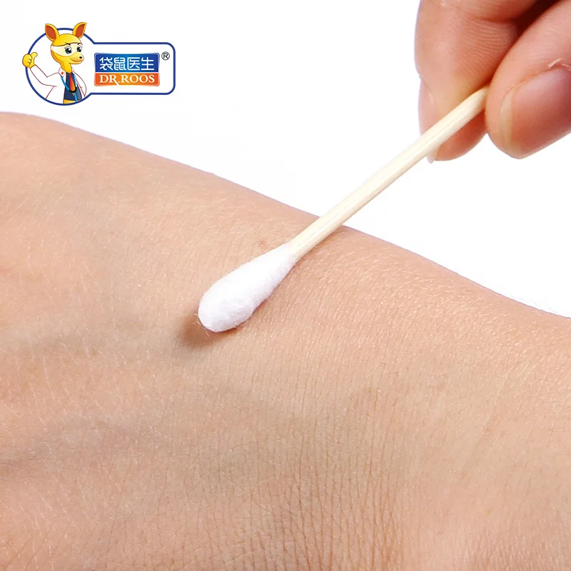 

DR.ROOS 50Pcs Disposable Cotton Swab Medical Cure Health Individual Home Cotton Soft Swab Stick
