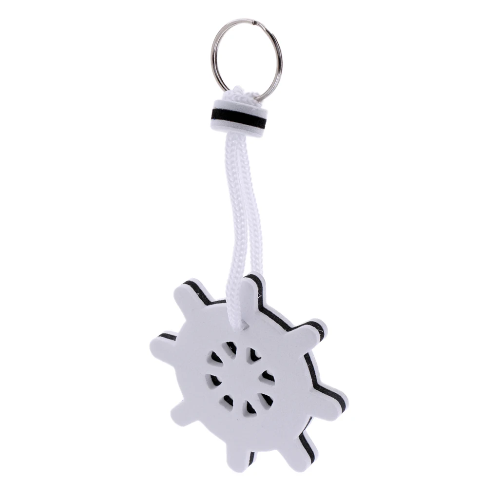4pcs EVA Floating Key Ring Marine Boat Nautical Kayaking Water Sports Floating Foam Keychain 