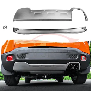 

Skid Plates Silver Double Pipe Front Rear Bumper Cover Guard Protector Stainless Steel FIT for High Jeep Renegade 2015-2020