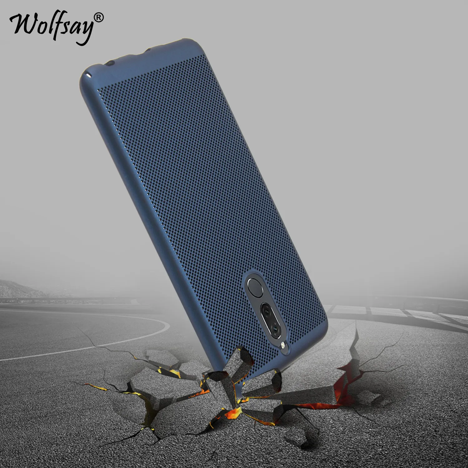 

Heat Dissipation Case Huawei Mate 10 Lite Matte Plastic Cases Mate 10 Lite Luxury Phone Cover For Huawei Nova 2i Wolfsay Fundas