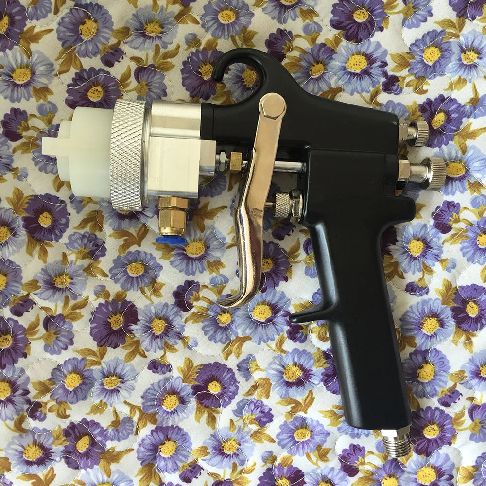 

SAT1182 Double Nozzle Professional Pressure Feed Spray Gun Air Paint Guns Airbrush Painting Car Silver Mirror Chrome Paint Gun