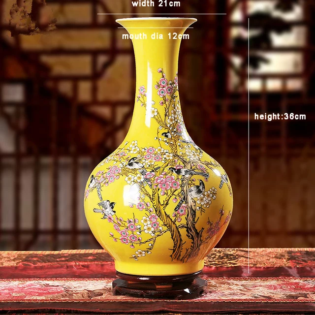 Jingdezhen ceramics antique vase Chinese style living room furnishing articles gifts home decoration arts and crafts 3