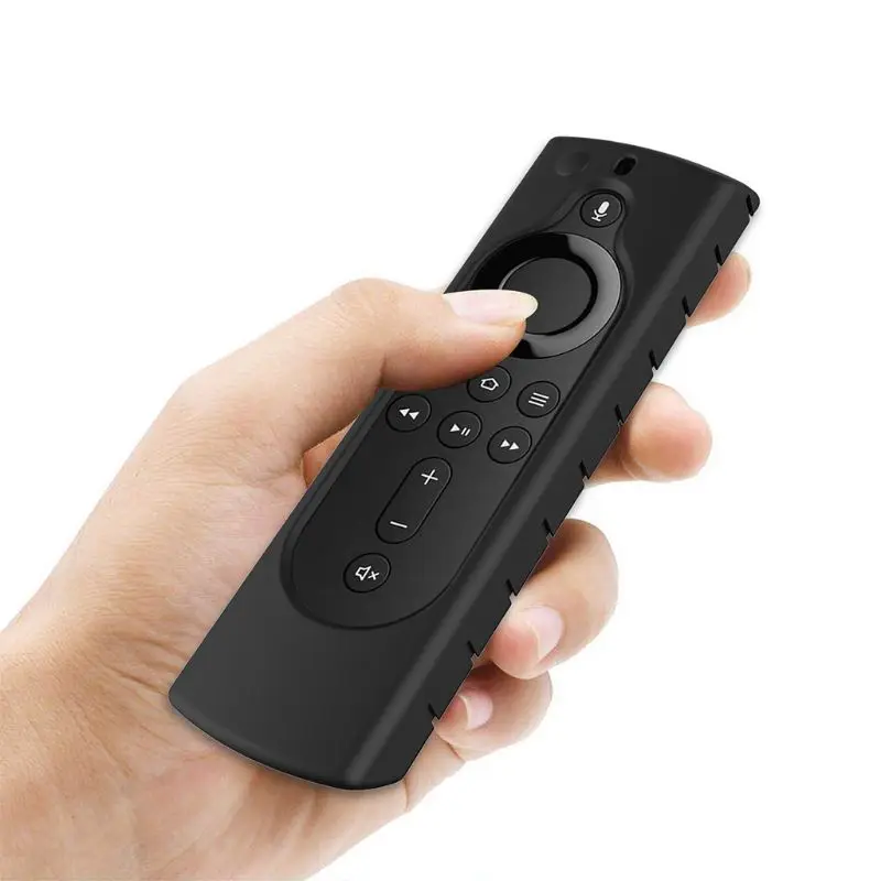 

Protective Case Cover Soft Silicone Skin Sleeve Shockproof Anti-Slip Replacement for Fire TV Stick 4K Remote Control