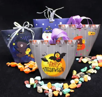 

200pcs Halloween cartoon candy box, children's small gift box, snack biscuit packing box