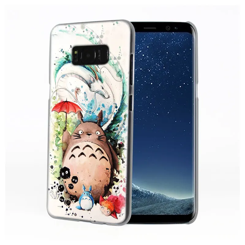 Аниме Тоторо, гибли спирированный чехол для телефона s для samsung Galaxy S8 S9 S10 Plus S10e M10 M20 S6 S7 edge Жесткий PC чехол-накладка