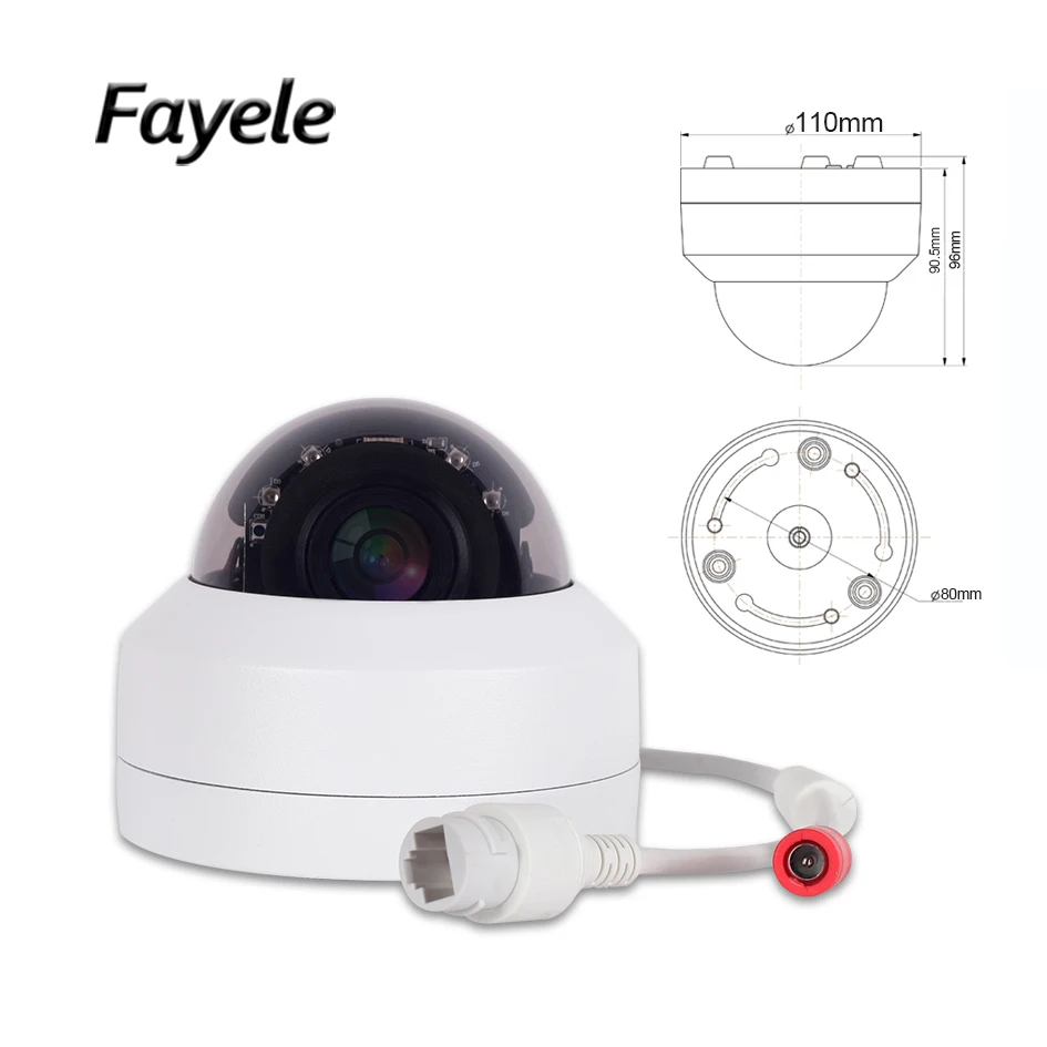  CCTV Security H.265 5MP MINI Speed Dome PTZ Camera 5 Megapixels IP Camera Pan Tilt ONVIF IR 50M 4X  - 32842051813