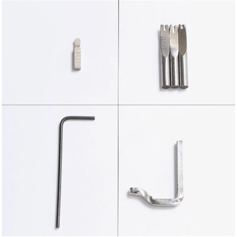 7 in 1 Set Pro Leathercraft Adjustable Stitching and Groover Crease Leather Tool DIY Handmade Practical-4