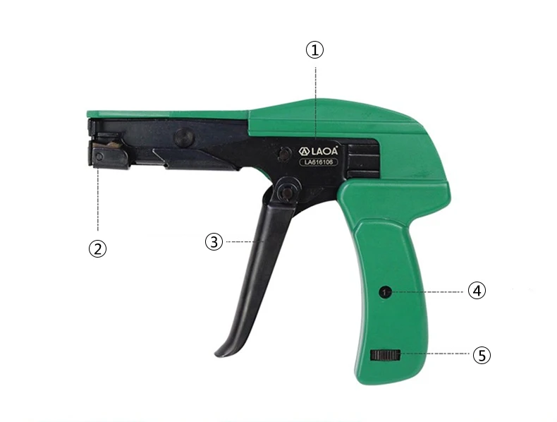 LAOA кабельные стяжки пистолет для Кабельные стяжки крепежный инструмент режущие инструменты 2,2-4,8 мм для сборки линии