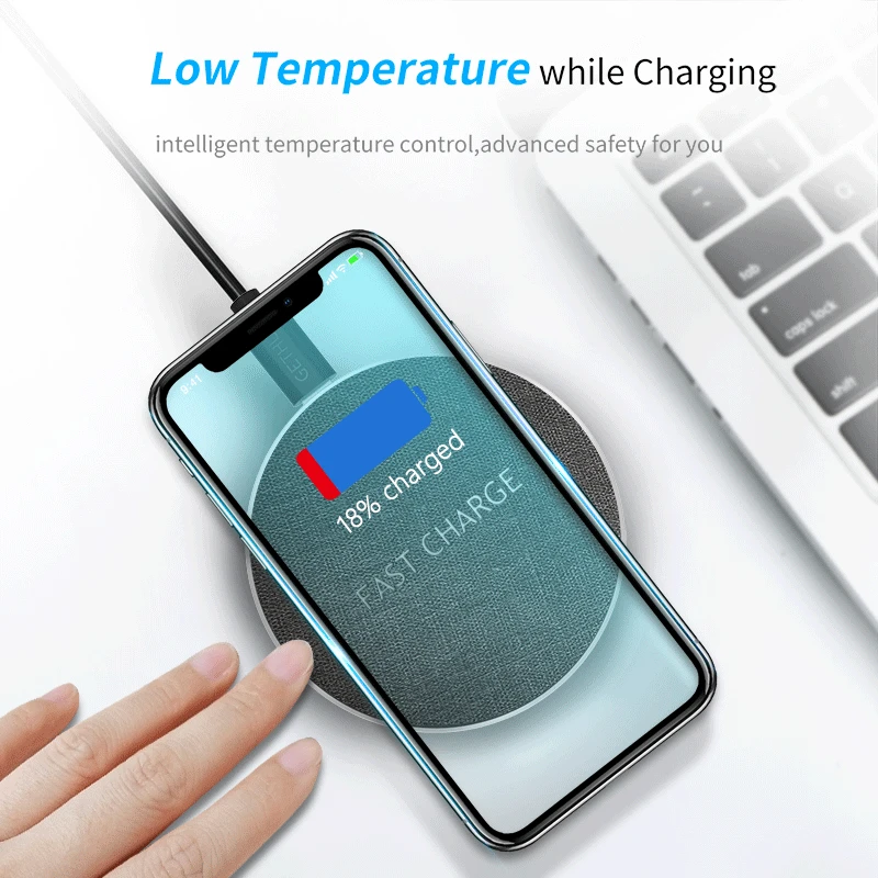 GETIHU 10W Qi Fast Wireless Charger For iPhone X XR XS MaX 8 Samsung Note 8 S8 S9 Plus S7 S6 Edge Phone Wireless Charging Charge|Wireless Chargers| - AliExpress