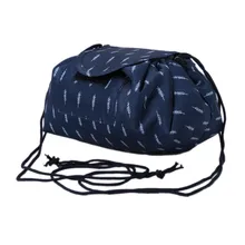 Travel Makeup Cosmetic Toiletry Case Wash Organizer Storage Pouch Drawstring Bag 