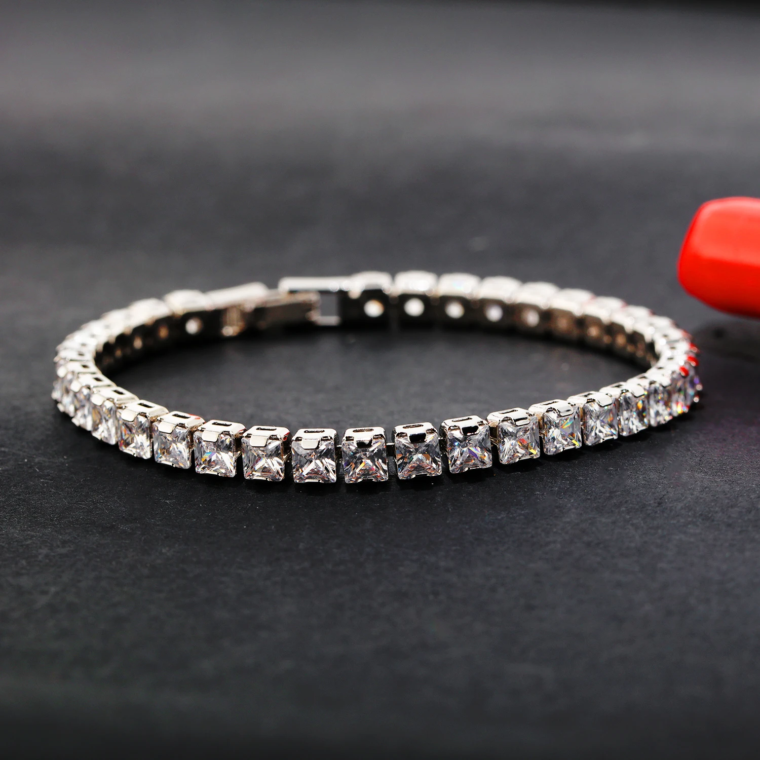 Fate Love Top Grade Women's AAA CZ White Crystal Bracelet Luxury Romantic Fine Flash Jewelry For Women Lady Fashion Gift FL986