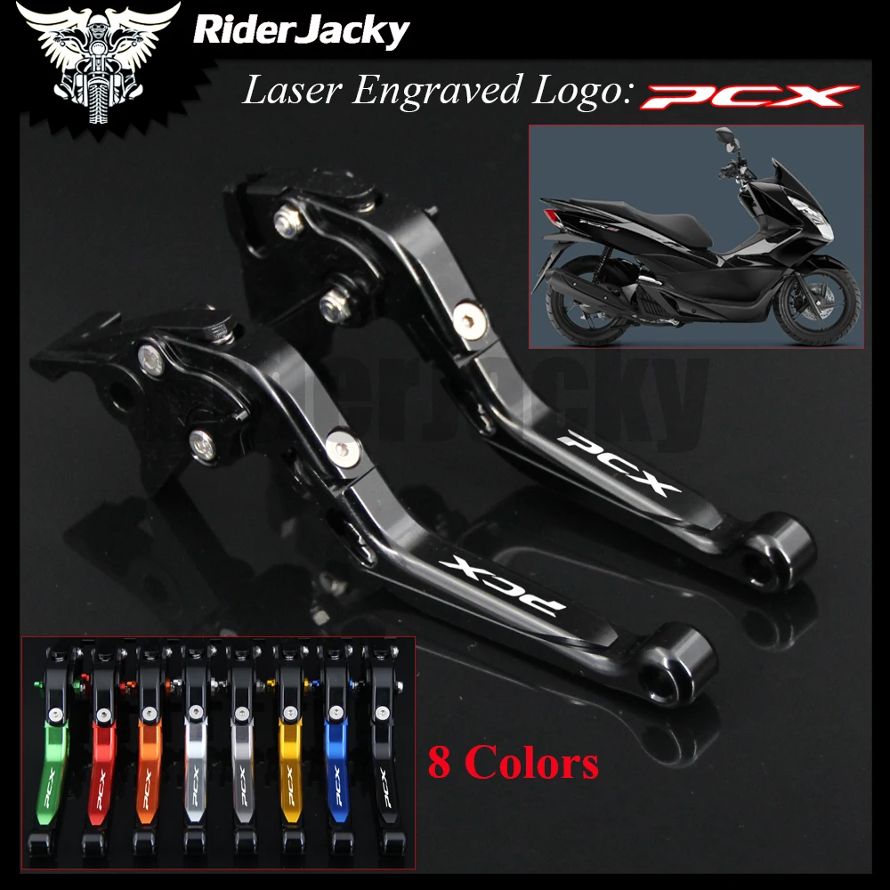 

Full Black For Honda PCX125 PCX 150 PCX 125 150 2010 2013 2014 2015 2016 2017 CNC Folding Motorcycle Brake Clutch Lever(Logo PCX