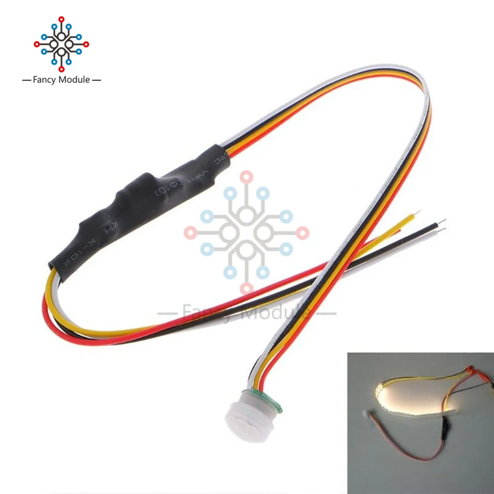 

DC5-24V Auto PIR Motion Infrared Light Closet Sensor Detector Switch Security