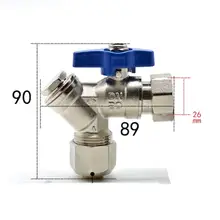 DN20 G 3/" BSPP Женский, чтобы соответствовать 16/20 ID/OD pex Труба латунь угловой шаровой кран с фильтром ситечко для подвесного котел