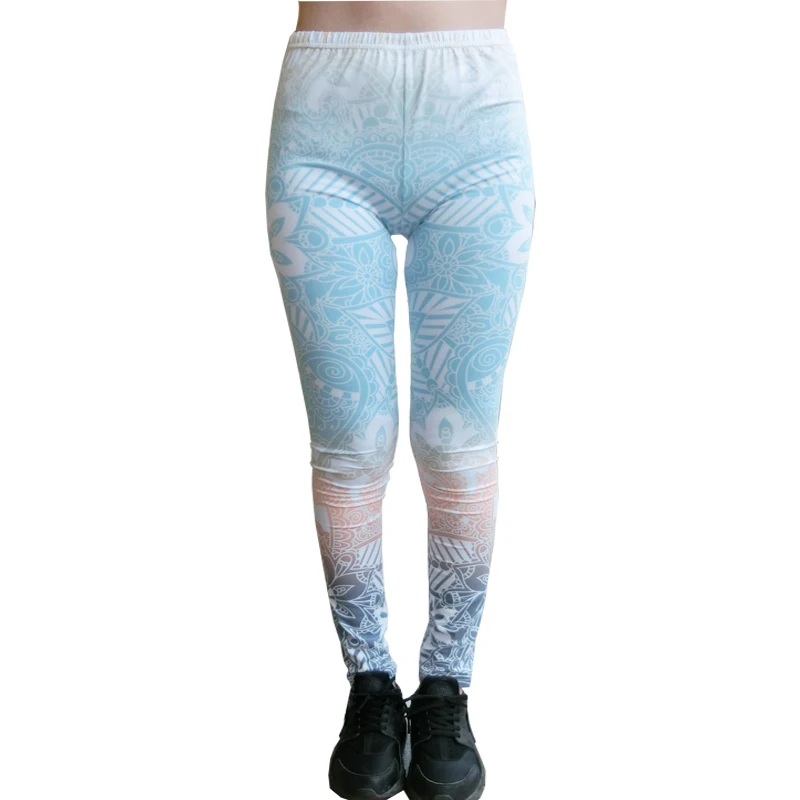 OVESPORT Hot Sales Leggings Mandala Mint Print Fitness