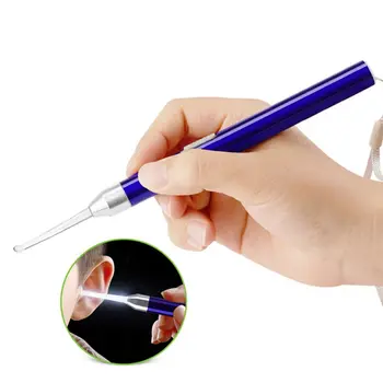 

Hot Sale Earpick Spoon Ear Wax Cleaner Flashlight Earpick Earwax Remover Luminous Ear Curette Light Spoon Cleaning Ear Care Tool
