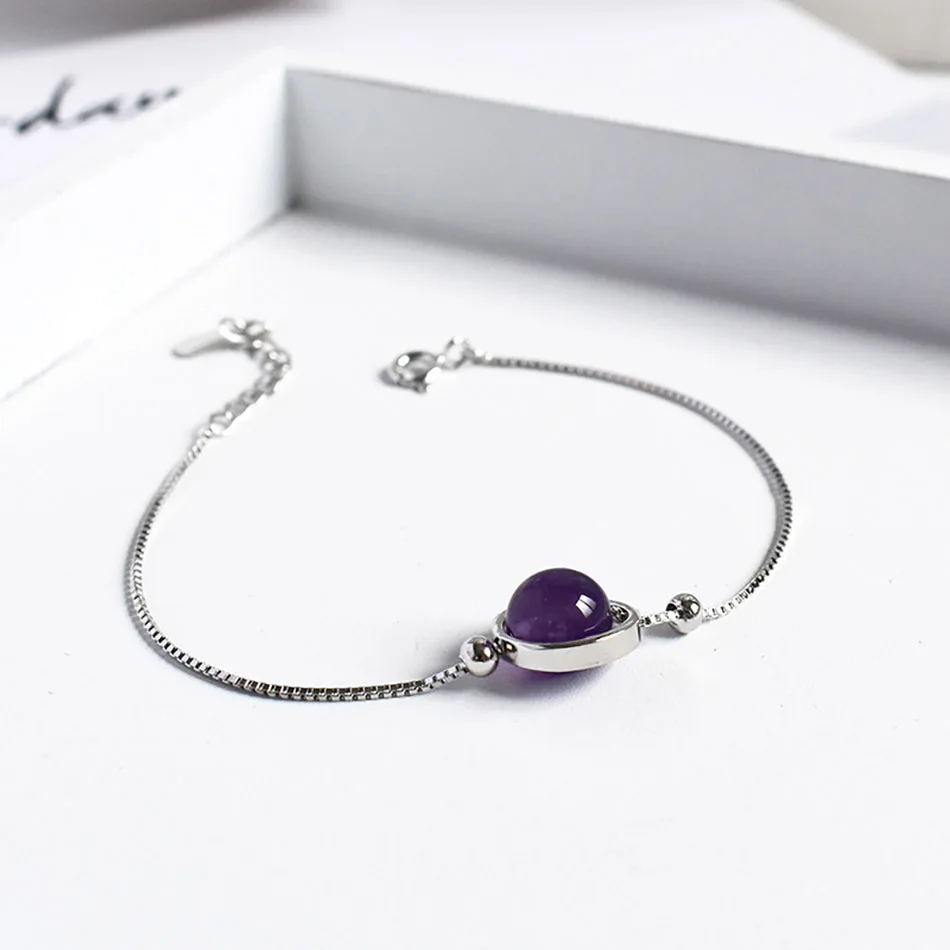 3Yoga Energy Bangle For Gift Natural Stone Charm Bracelet