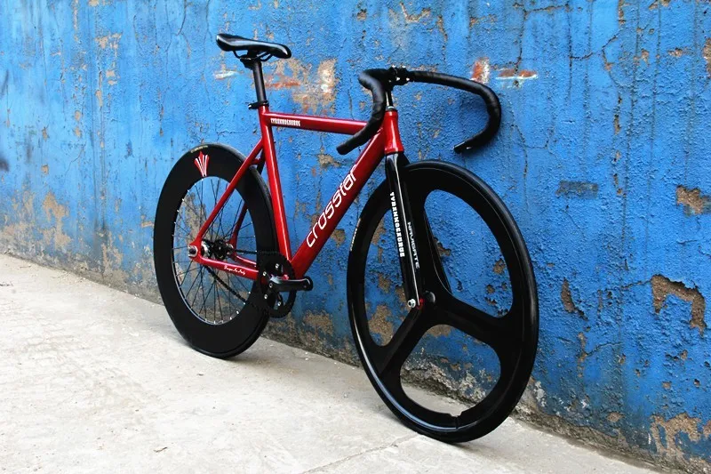Best Fixed Gear Bike frame 53cm 55cm 58cm DIY 700C Aluminum alloy Track Bike Bicycle with 3 Spoke wheel rim carbon fork 3 Best Fixed Gear Bike frame 53cm 55cm 58cm DIY 700C Aluminum alloy Track Bike Bicycle with 3 Spoke wheel rim carbon fork 3