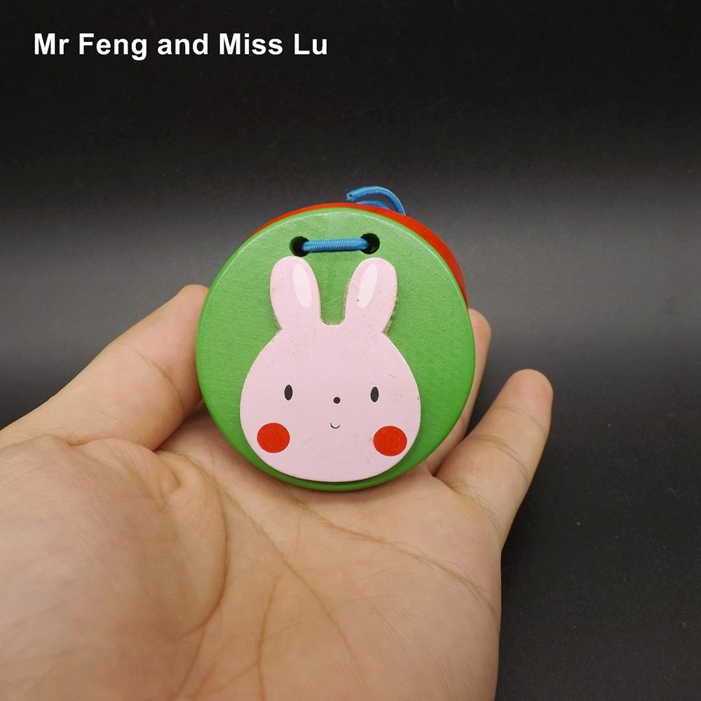 Mignon Lapin Enfants En Bois Castanet Instruments Percussion Jouets Musicaux Bebe Aliexpress