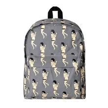 Kiitos Life Canvas printed backpacks in boy&girl series in 4styles(FUN KIK store)