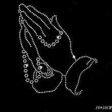Chest bergamot 10piece/lot Hot Fix Rhinestones motif crystal Heat Transfer design iron on clothes T Shirt dance dress T-165