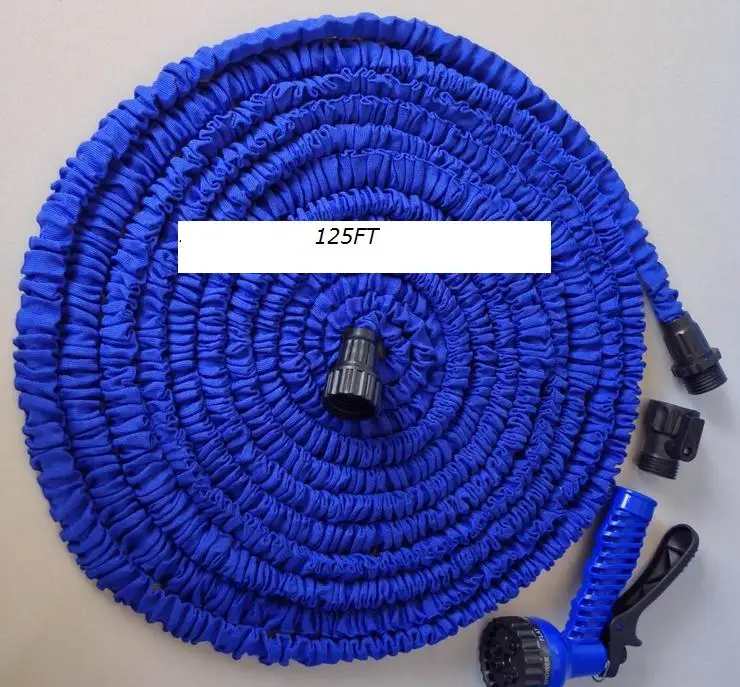 Wholesale 175FT Blue Plastic Retractable Water Pipe Hose Gun Flexiable