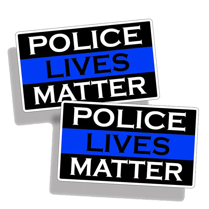 YJZT 2X 10 см * 5 7 персональная с надписью Police Lives Matter Автомобильная наклейка из ПВХ 12