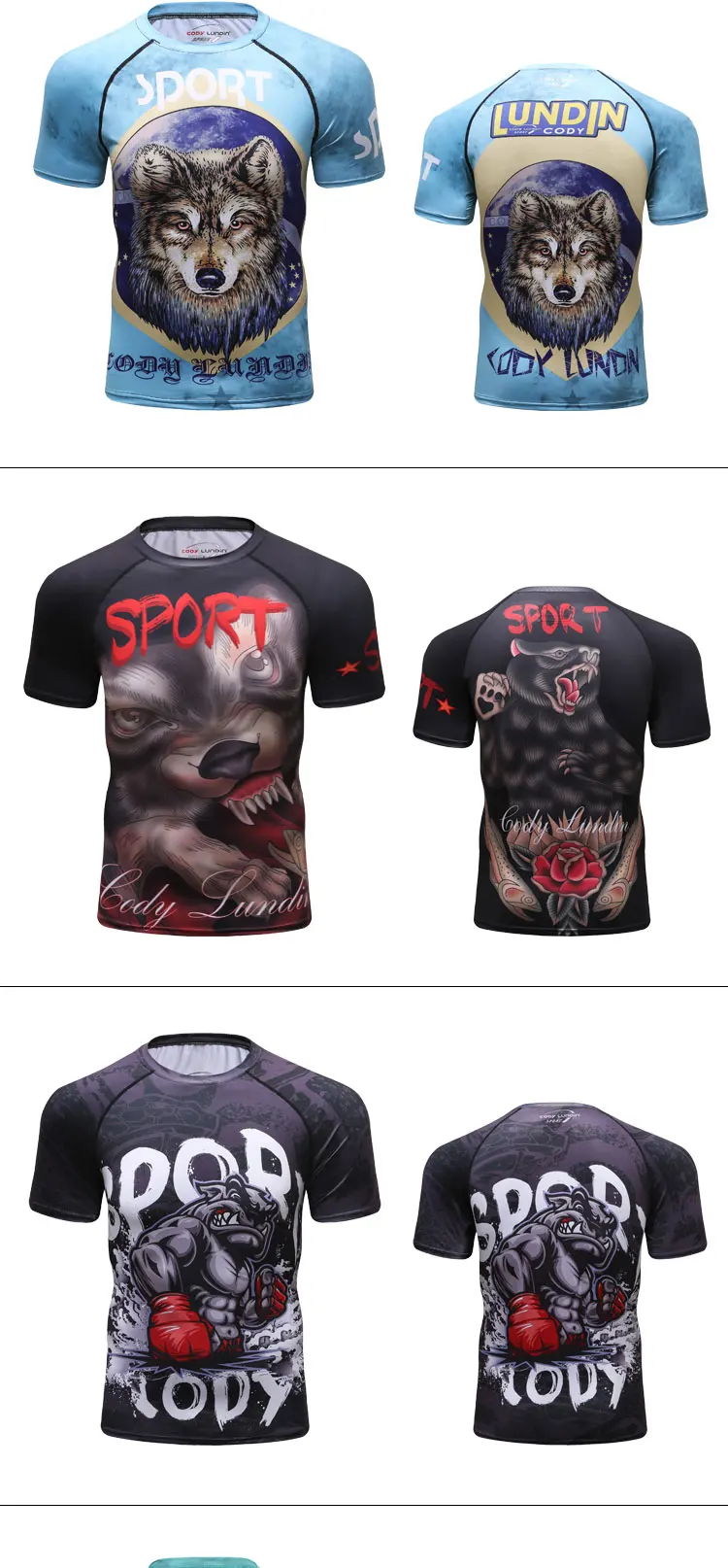 3D Футболка с принтом Мужская футболка с короткими рукавами Camiseta Masculina MMA забавная футболка s компрессионная быстросохнущая Модные топы CODY LUNDIN Новинка