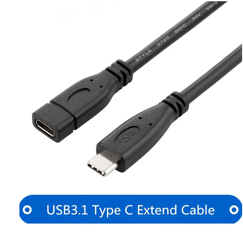 0.2m - 1m USB-C Type C Male to Female USB 3.1 Extender Extension Short Cable Cord