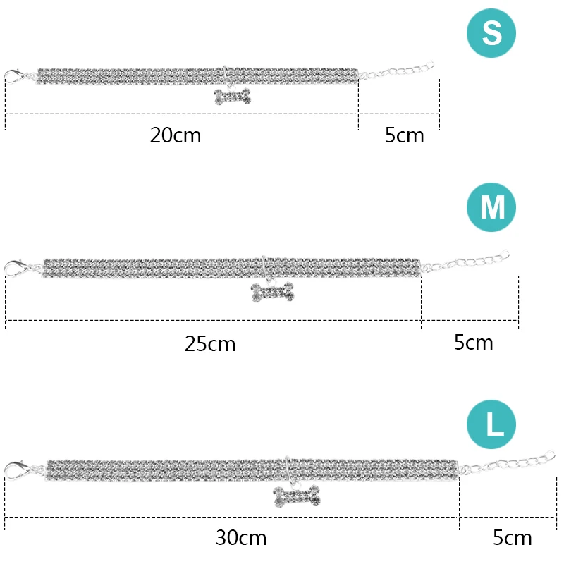 Ошейник собаки Bling, со стразами и кристаллами ожерелье Щенок Чихуахуа питомец ошейники для собак для маленьких средних собак аксессуары для поставщиков 25