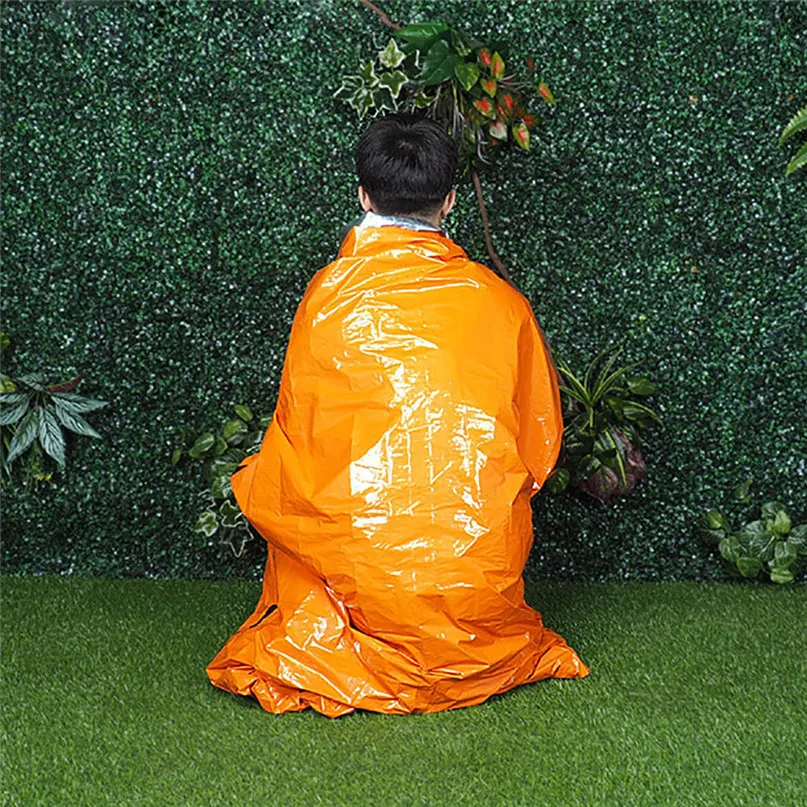 Sleeping Bag Outdoor Emergency Sleeping Bag Warm Waterproof Survival Camping Travel Portable Thermal insulation bag #2d11 (3)