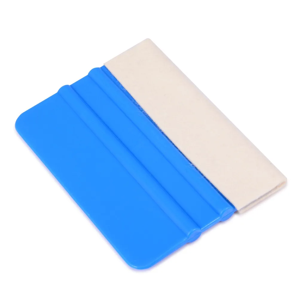 EHDIS Carbon Fiber Vinyl Squeegee Wool Felt Car Wrapping Plastic Scraper Window Water Blade Vehicle Tint Tools Glass Cleaning