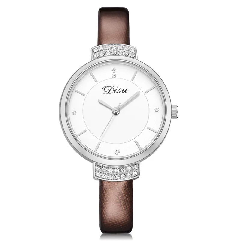 Fashion women watches top brand luxury ladies watch Retro Design Leather Band Analog Quartz Wrist Watch Montre femme 3M30#N (5)