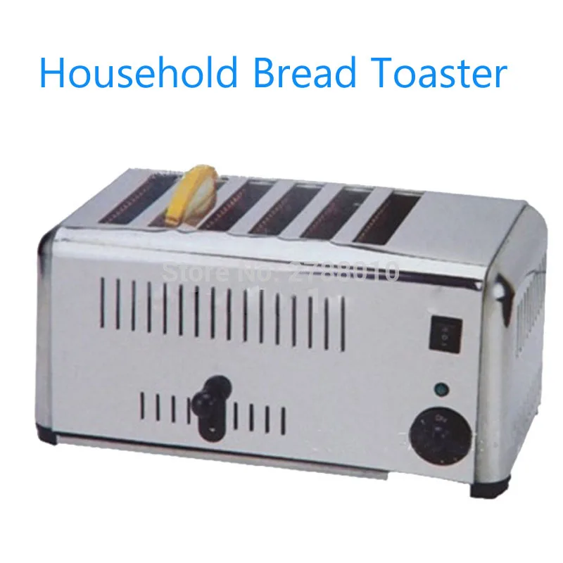 HouseholdBreadToasterAutomaticBreadMachine6SliceStainlessSteel