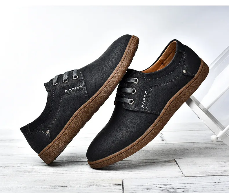 LAISUMK/мужская повседневная обувь в британском стиле из натуральной кожи на плоской подошве, удобные лоферы, мужская обувь, весна-осень, прогулочная обувь