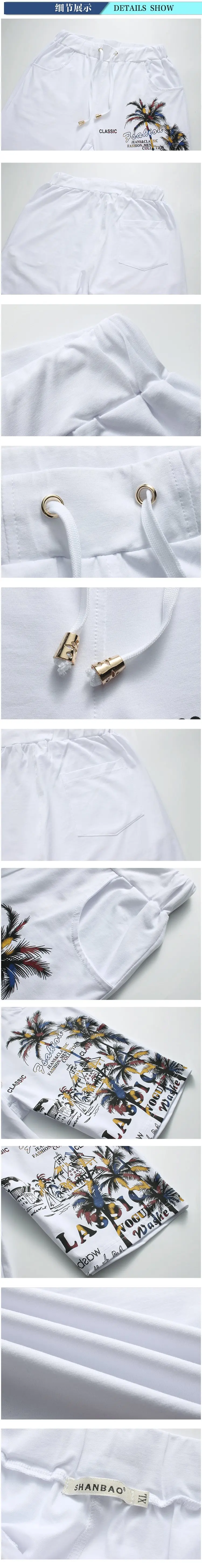 2018 новые модные летние шорты комплекты Для мужчин Повседневное кокосовый остров костюмы для печати Для мужчин китайский Стиль костюм