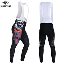 Зима Велоспорт комбинезон для горного велосипеда Tight Термальность руно Велоспорт велосипедные штаны с 3D гель мягкий