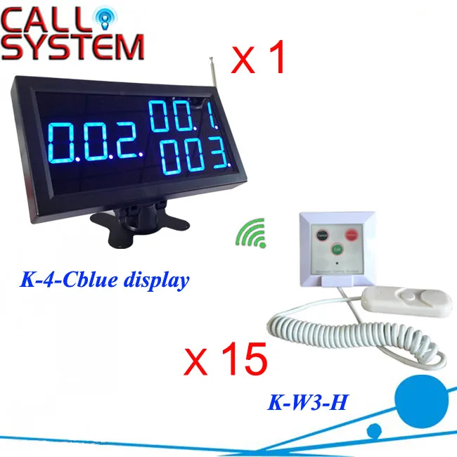 Электронная система вызова пациента 1 Дисплей приемник 15 услуги зуммер используется в больницах/клинике/доме ухода