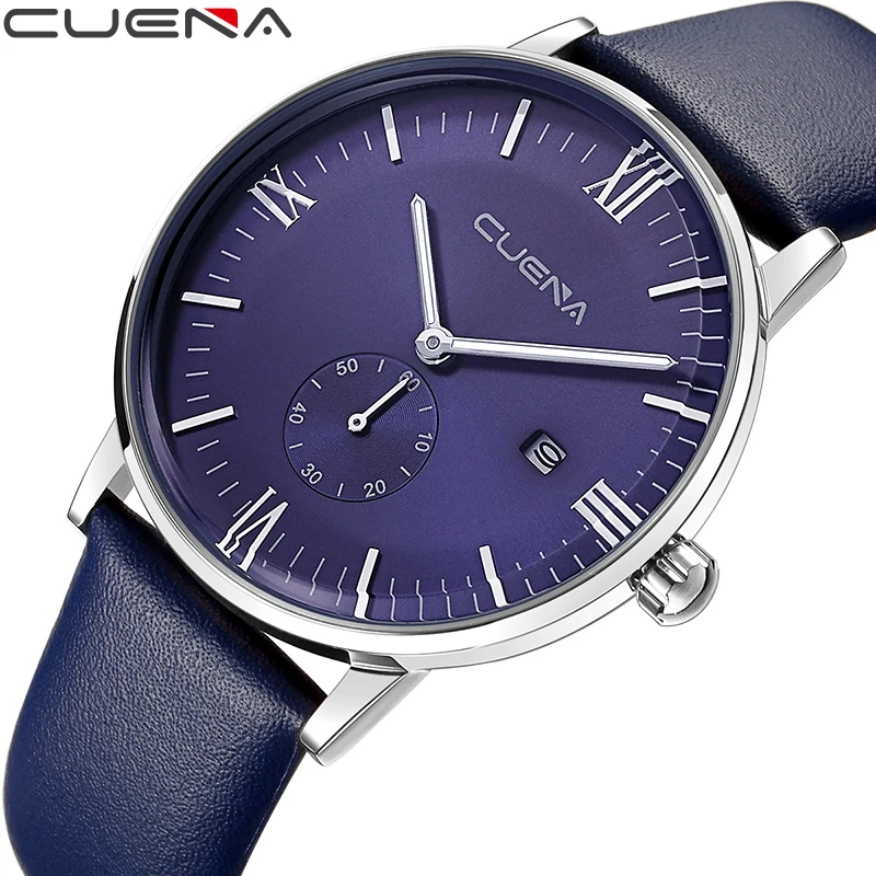 

Watches Top Brand Luxury Famous Wristwatch Male Clock Quartz Wrist Watch Waterproof Calendar Leather Strap reloj hombre