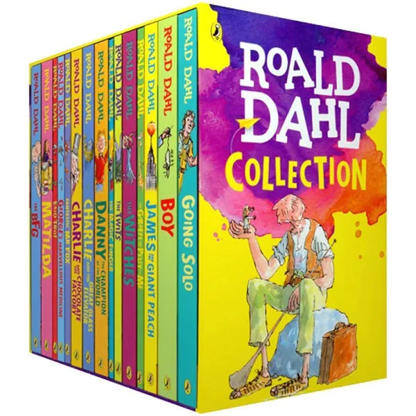 Leitura para Crianças Livros Roald Dahl Coleção Literatura Infantil Romance História Livro Conjunto Educação Precoce Aprendendo Inglês 16 3 Computers & Electronics