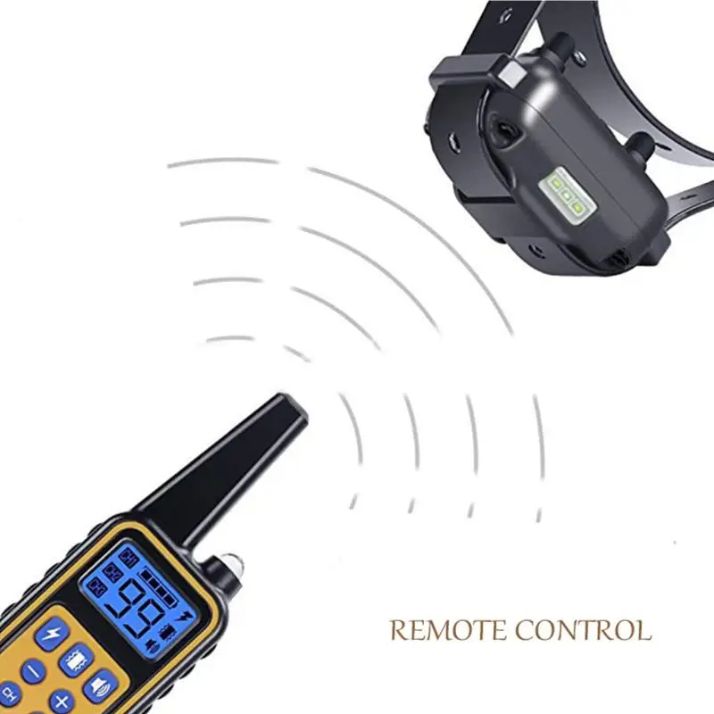 Waterproof Electric Dog Shock Collar With Remote Control For Large 880 Yard Pet Training