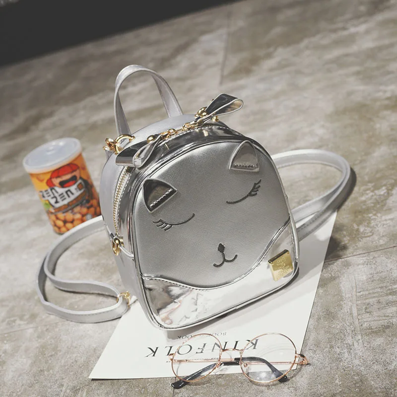 

2017 fashion SMALL women backpacks preppy style school bags for teenger girls solid cute cat ears female backpack shoulder bags