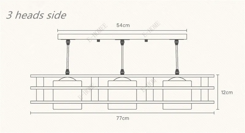 Скандинавское искусство атмосфера креативный современный простой одна голова три китайские деревянные подвесные лампы