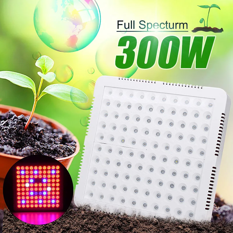 

300W LED Grow Light Full Spectrum for Indoor Greenhouse Grow Tent Plants Grow Led Light For Plants Flowers Seedling Cultivation