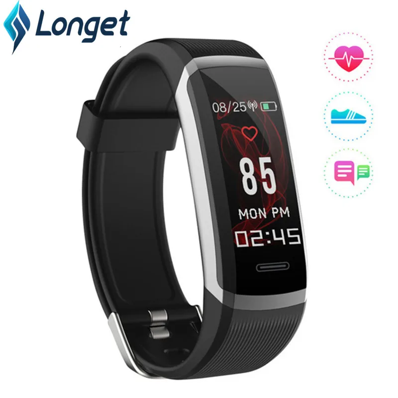 Longet GT101 умный Браслет 0 96 &quotцветной экран фитнес трекер динамический монитор