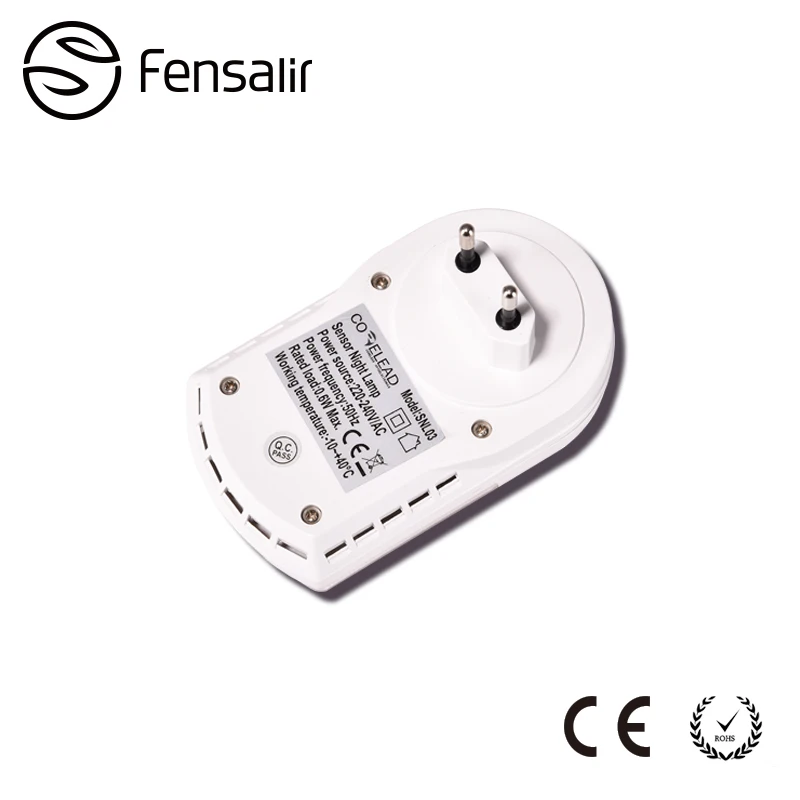 Fensalir 0.6 واط ac220v الاتحاد الأوروبي التوصيل led ليلة ضوء استشعار الحركة الجدار مصباح مع البير ضوء خزانة معرضا اللاسلكية aa البطارية SNL03