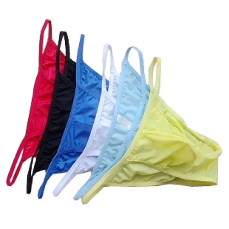 

Free shipping men's brief Low-waist male panties viscose fork bags translucent panties briefs ms005